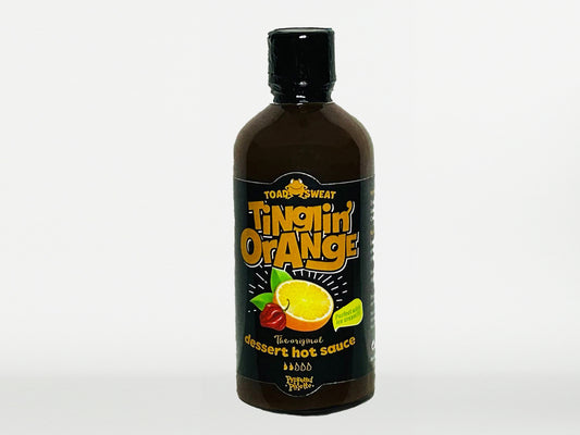 Toad Sweat Tinglin' Orange Hot Sauce, 100ml glass bottle